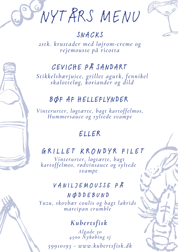 Nytårsmenu 2025