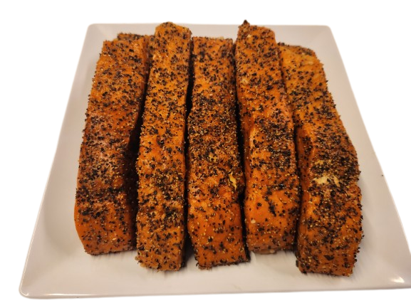 Varmrøget laks m. pebber